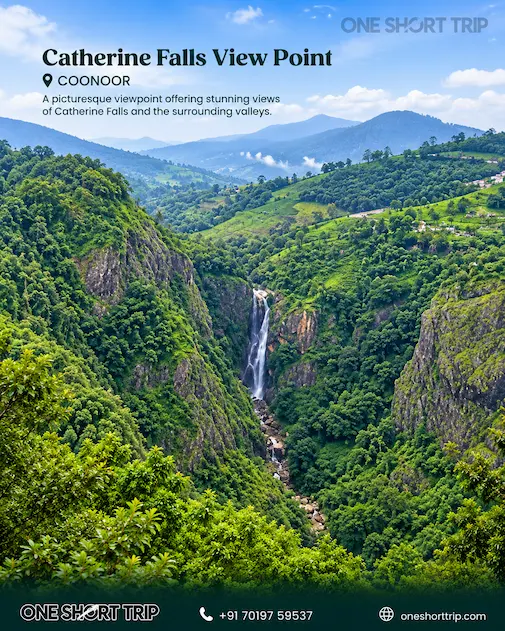 Catherine Falls in Kotagiri on Ooty Coonoor and Kotagiri tour from Bangalore