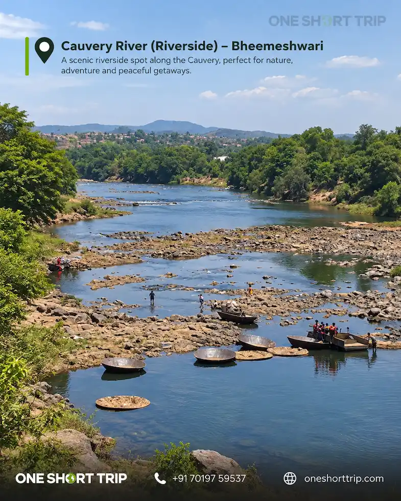 Kaveri River at Bheemeshwari on a two-day tour from Bangalore