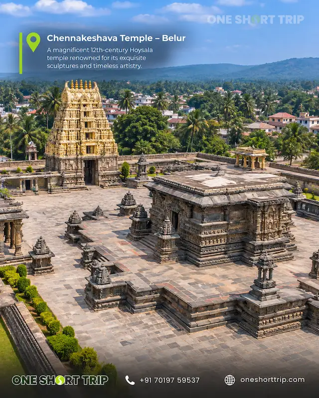 Chennakeshava Temple in Belur on a heritage tour from Bangalore