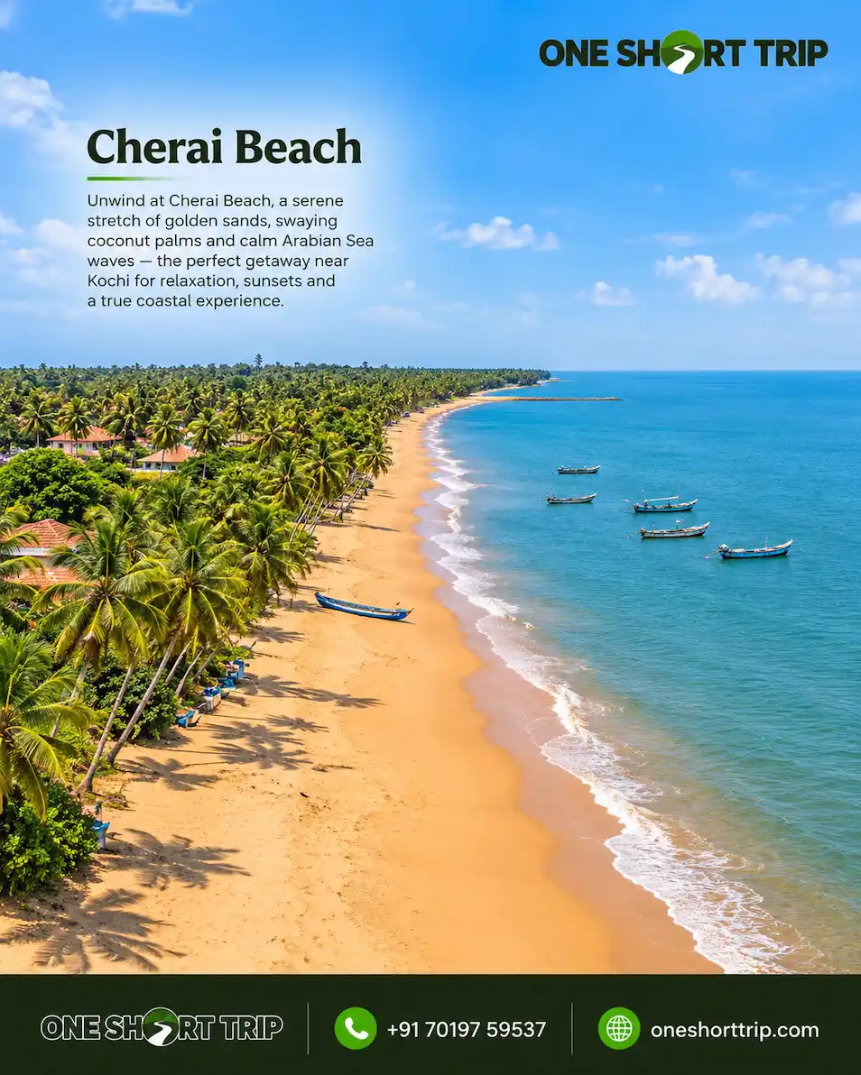 Cherai Beach in Kochi on tour from Bangalore