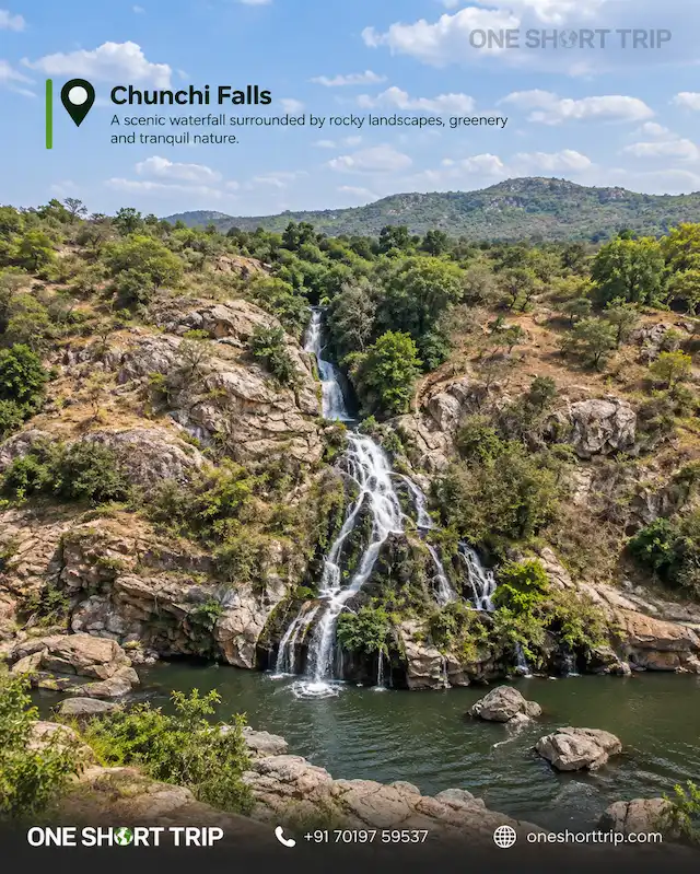 Chunchi Falls near Kanakapura on an optional stop from Bangalore