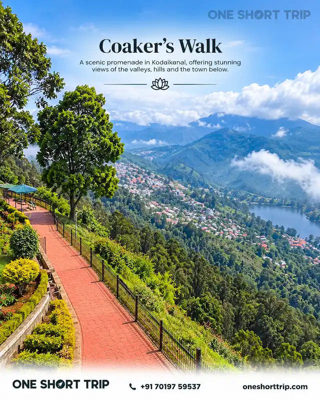 Coaker's Walk in Kodaikanal on a Madurai and Kodaikanal tour
