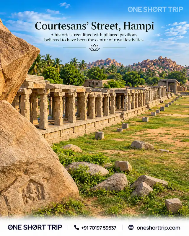 Courtesans' Street near Achyutaraya Temple in Hampi