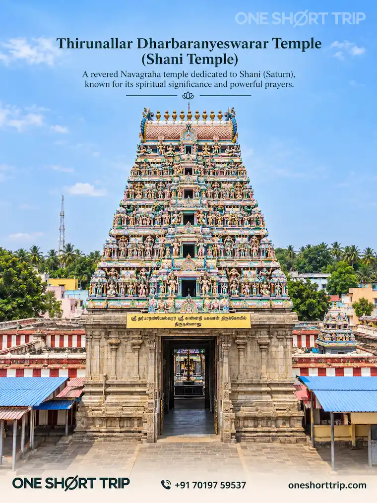 Dharbaranyeswarar Temple Thirunallar Shani Saturn Navagraha temple