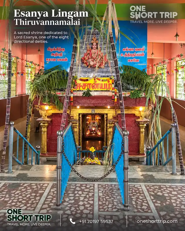 Eesanya Lingam Temple on the Arunachala Girivalam route in Tiruvannamalai