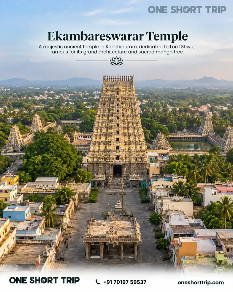 Ekambareswarar Temple Kanchipuram on Pancha Bhoota Sthalams tour from Bangalore
