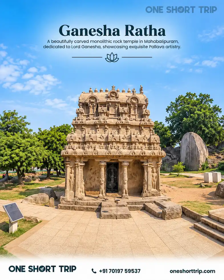 Ganesha Ratha in Mahabalipuram