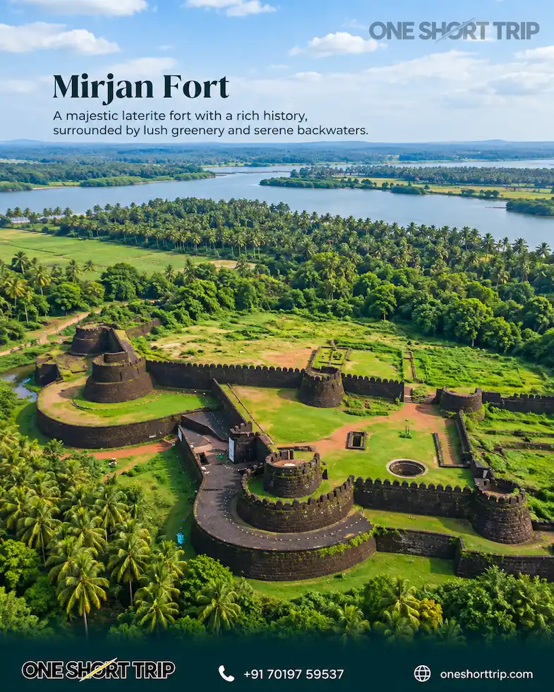Historic Mirjan Fort near Gokarna in Karnataka