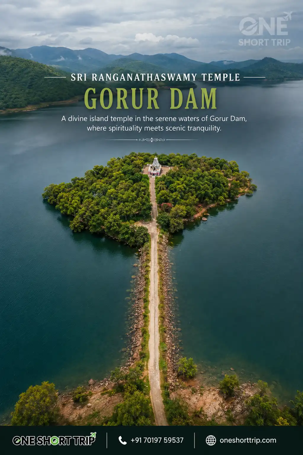 Gorur Dam near Hassan during a Sakleshpur tour from Bangalore