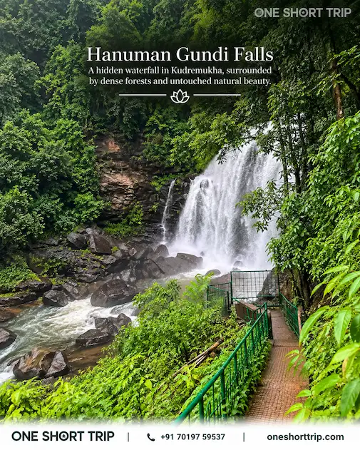 Hanuman Gundi Falls in the Kudremukh region