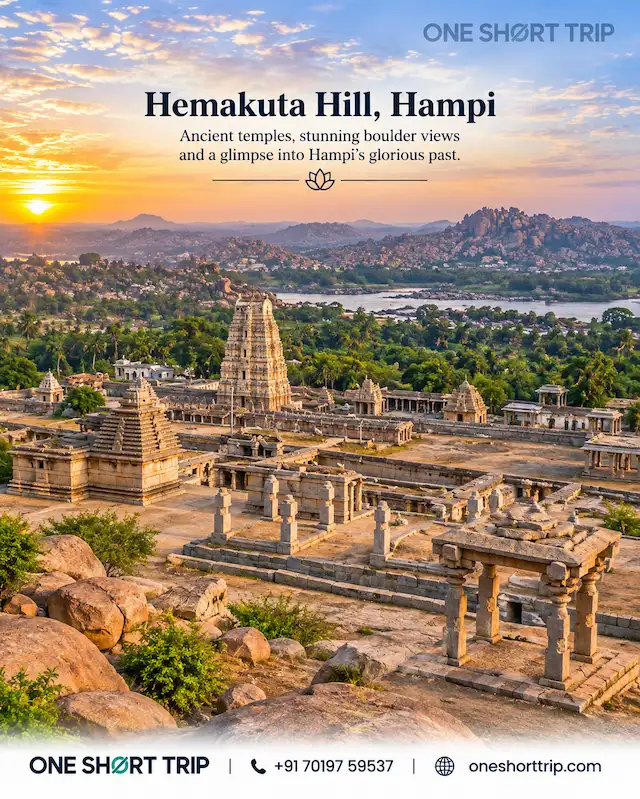 Hemakuta Hill Temples overlooking Hampi