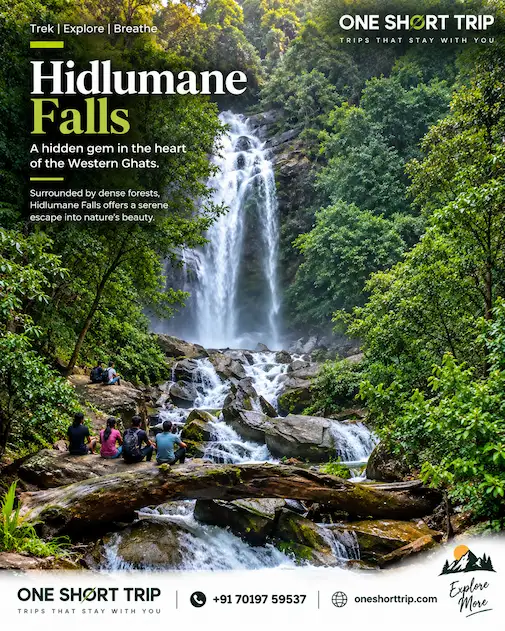 Hidlumane Falls Kodachadri on trekking tour from Bangalore