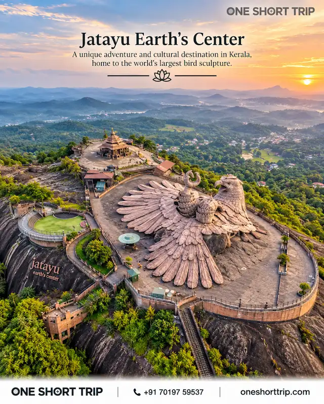 Jatayu Earth's Center in Kerala on a Varkala tour from Bangalore