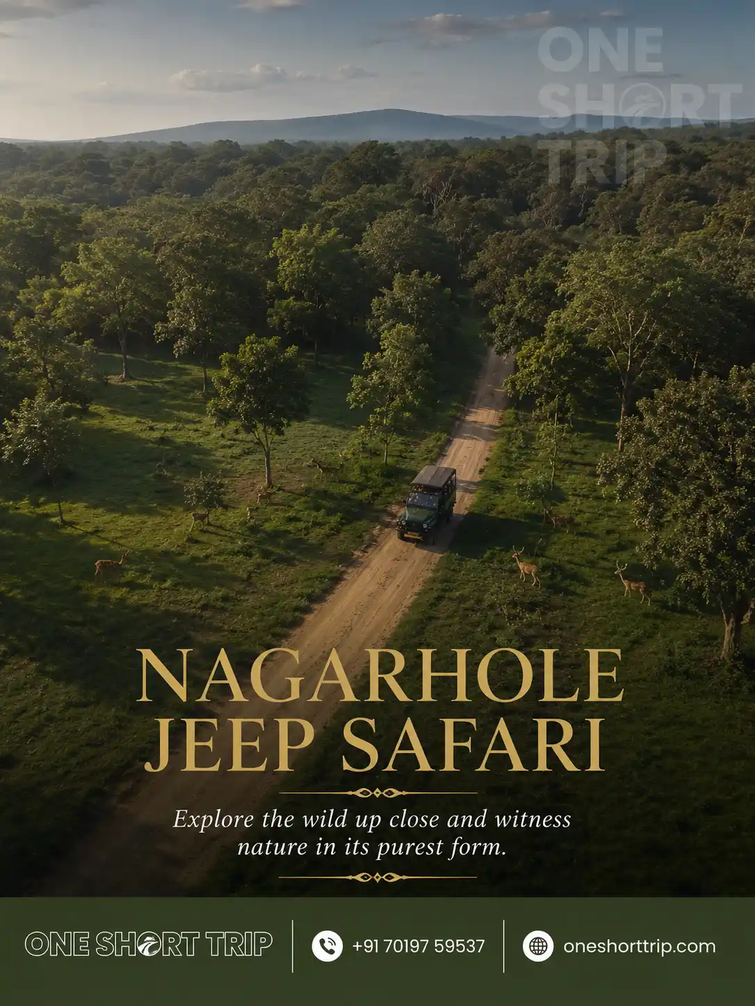 Wildlife jeep safari in Nagarhole National Park