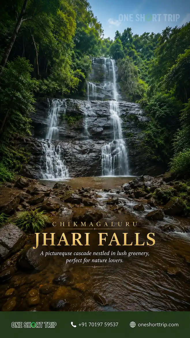 Jhari Waterfalls in the hills of Chikmagalur