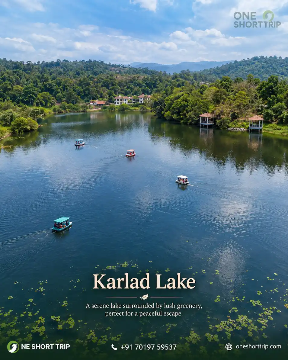 Karlad Lake surrounded by greenery in Wayanad