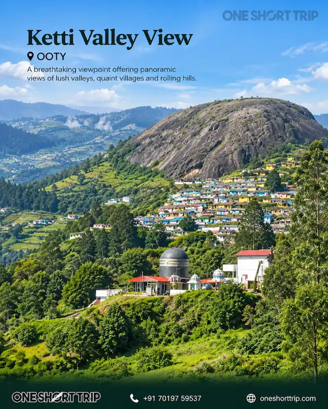 Ketti Valley Viewpoint on an Ooty and Coonoor tour from Bangalore