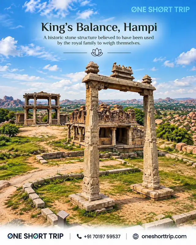King's Balance near Vittala Temple in Hampi