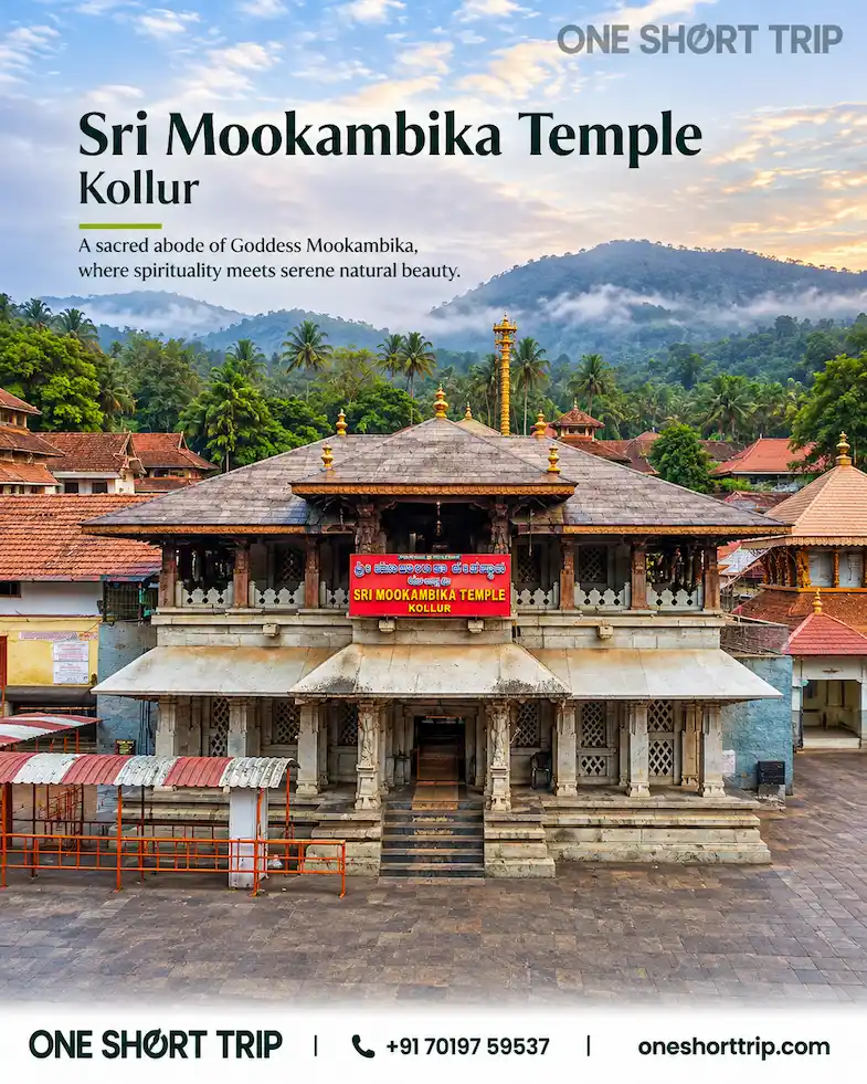 Sri Mookambika Temple Kollur on Kollur and Kodachadri tour from Bangalore