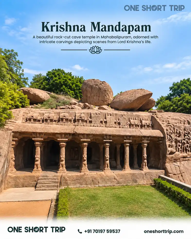 Krishna Mandapam in Mahabalipuram