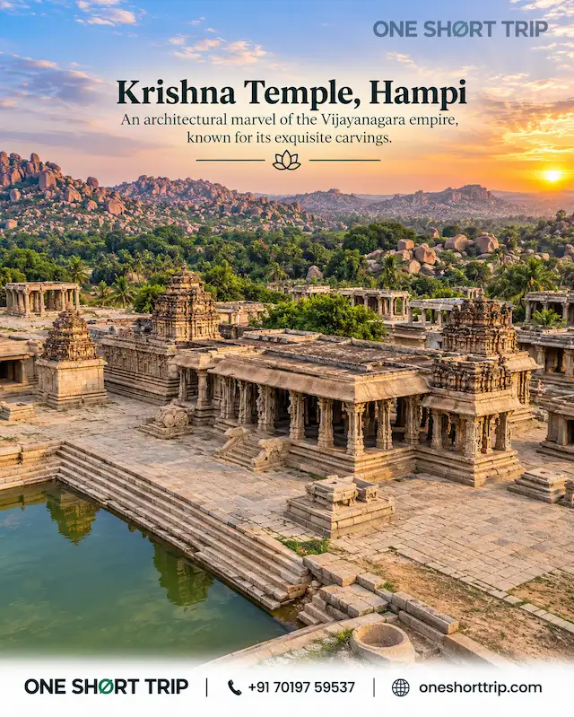 Krishna Temple complex in Hampi