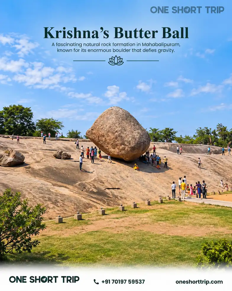 Krishna's Butter Ball in Mahabalipuram