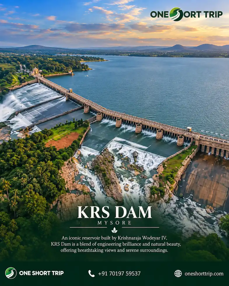 KRS Dam and reservoir near Mysuru