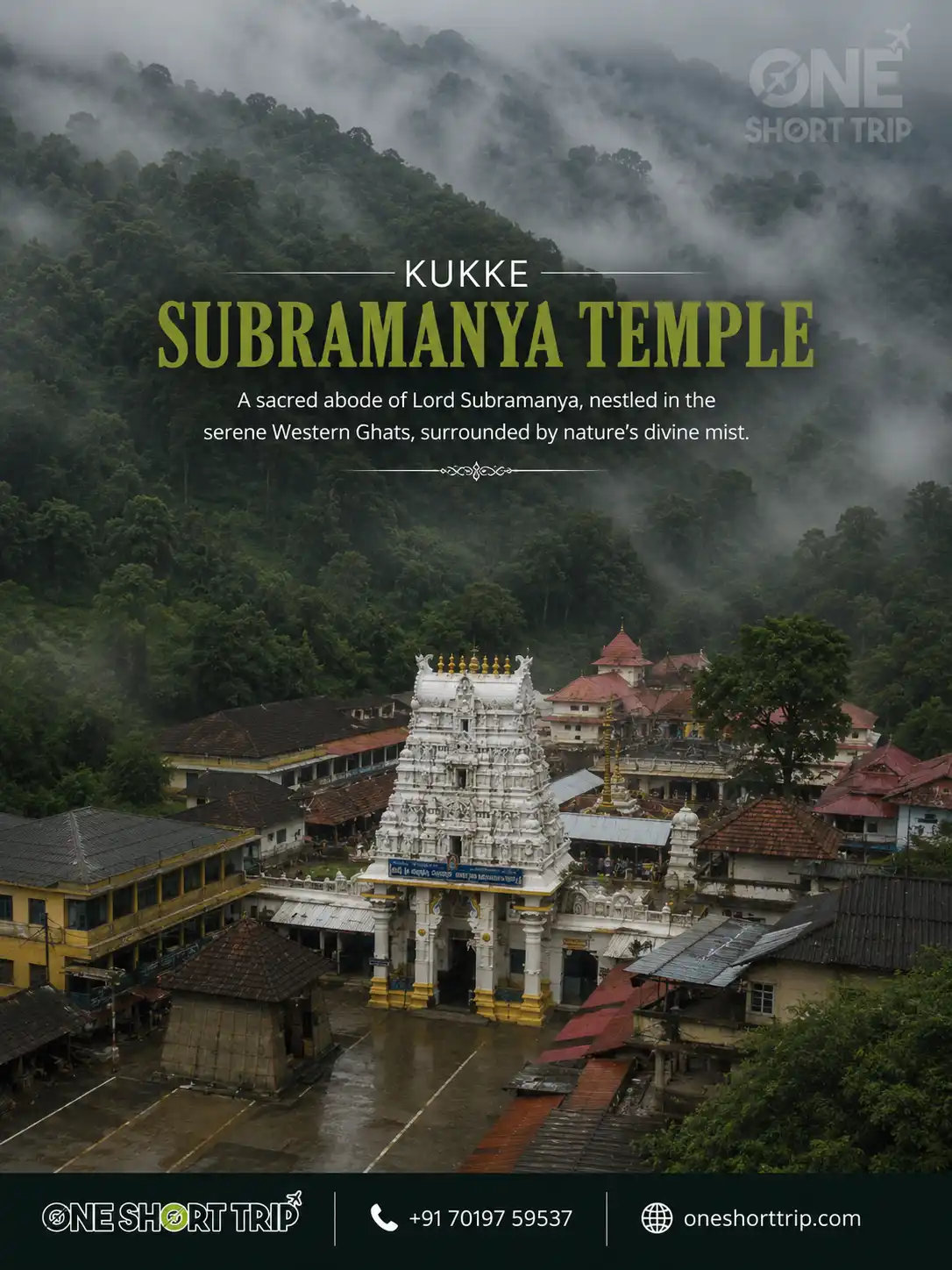 Kukke Subramanya Temple on Karnataka temple tour from Bangalore