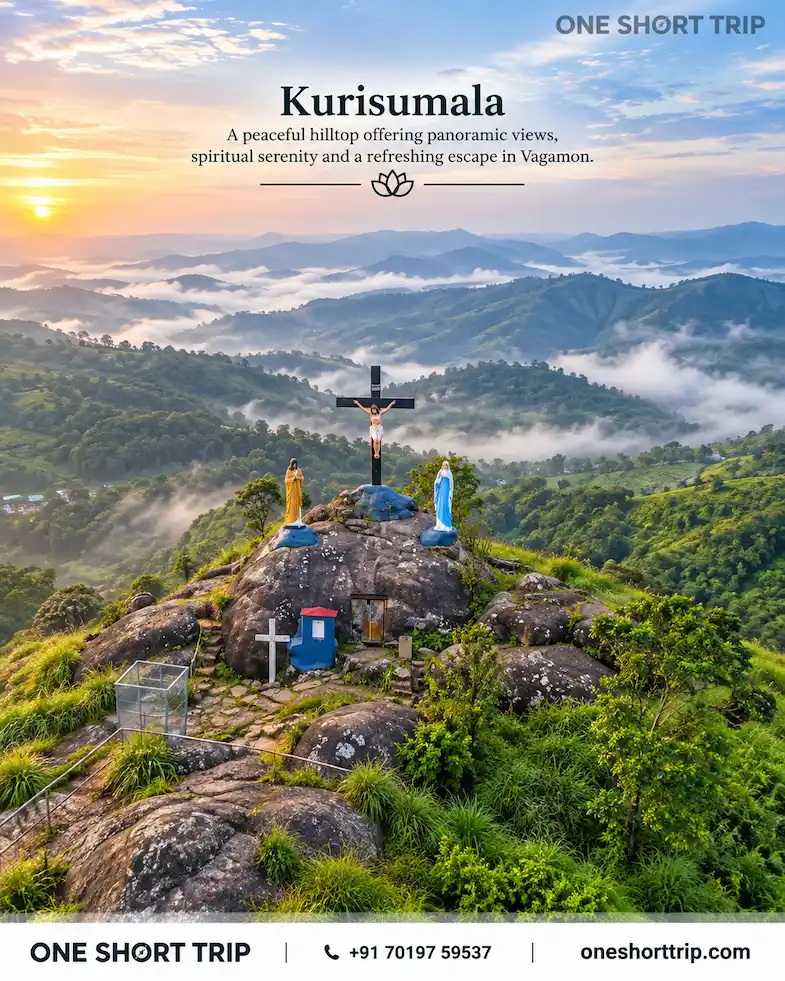 Kurisumala in Vagamon on Vagamon tour from Bangalore