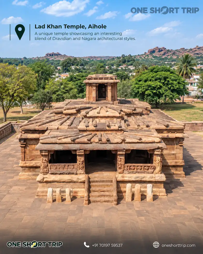 Lad Khan Temple in the Aihole temple complex