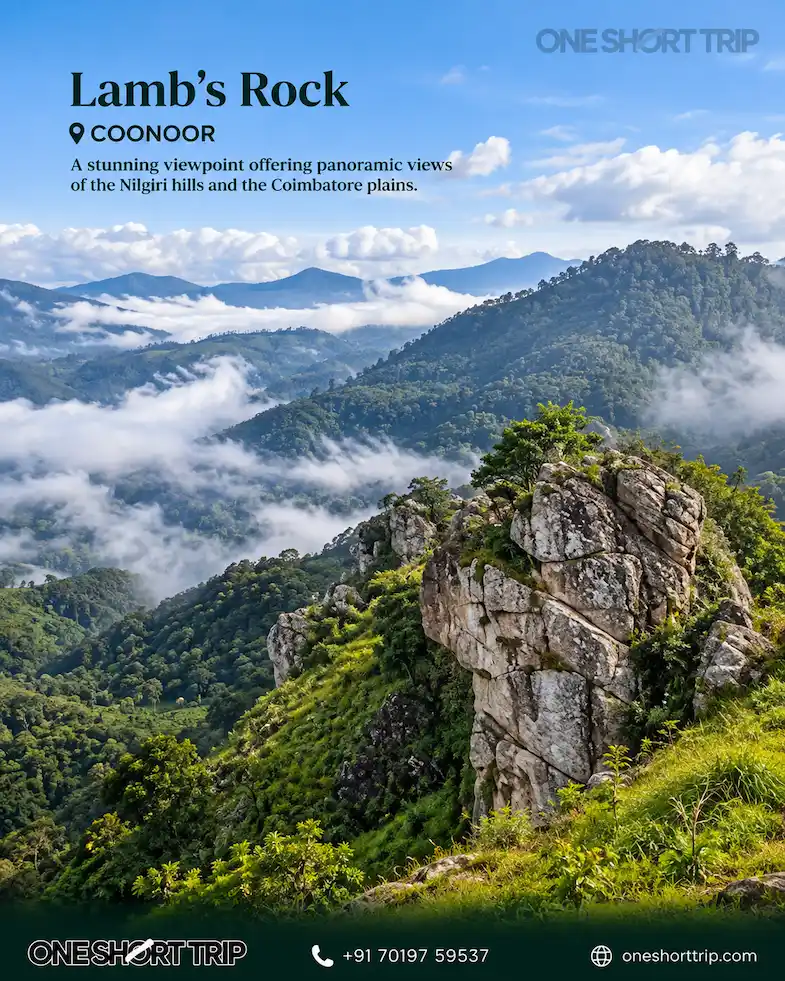 Lamb's Rock viewpoint in Coonoor