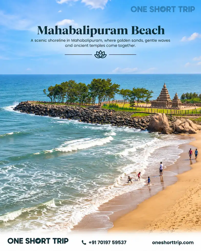 Mahabalipuram Beach on the Bay of Bengal