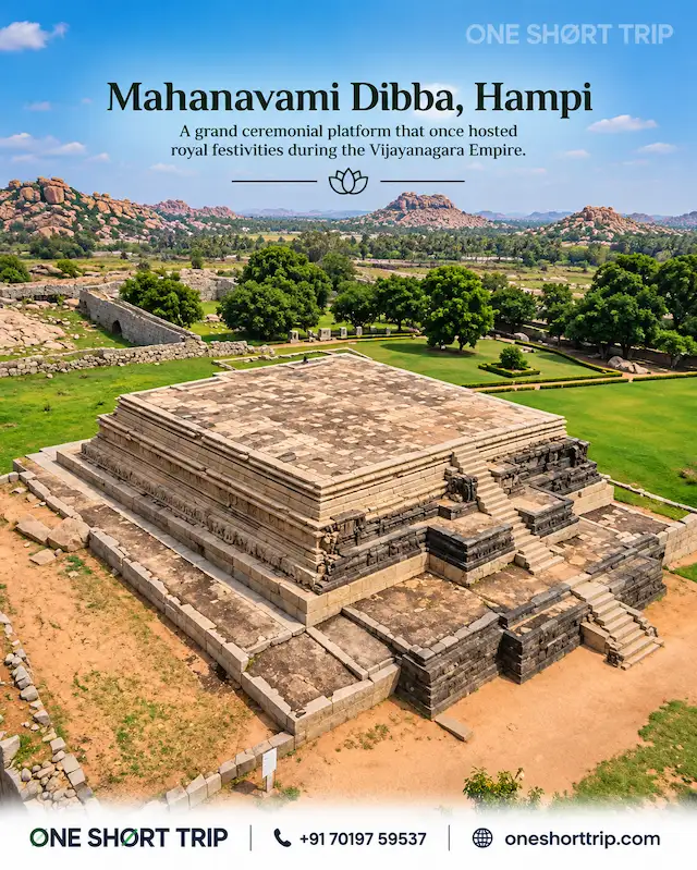 Mahanavami Dibba ceremonial platform in Hampi