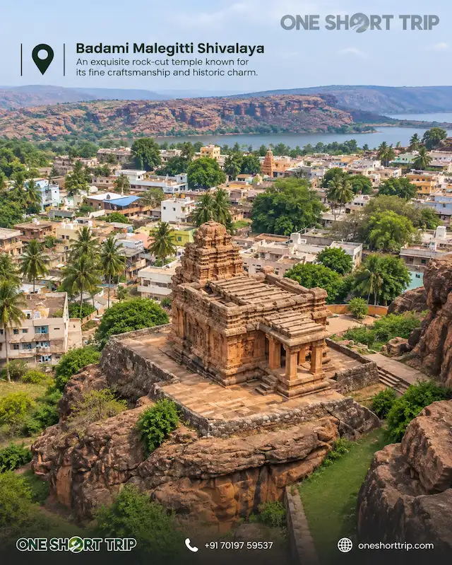 Malegitti Shivalaya historic temple in Badami