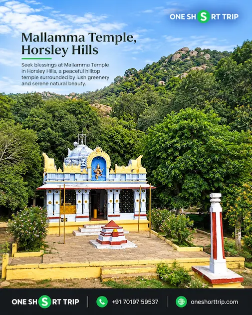 Mallamma Temple at Horsley Hills on trip from Bangalore