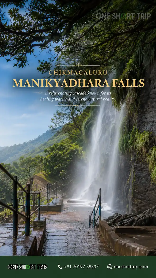 Manikyadhara Falls near Baba Budangiri in Chikmagalur