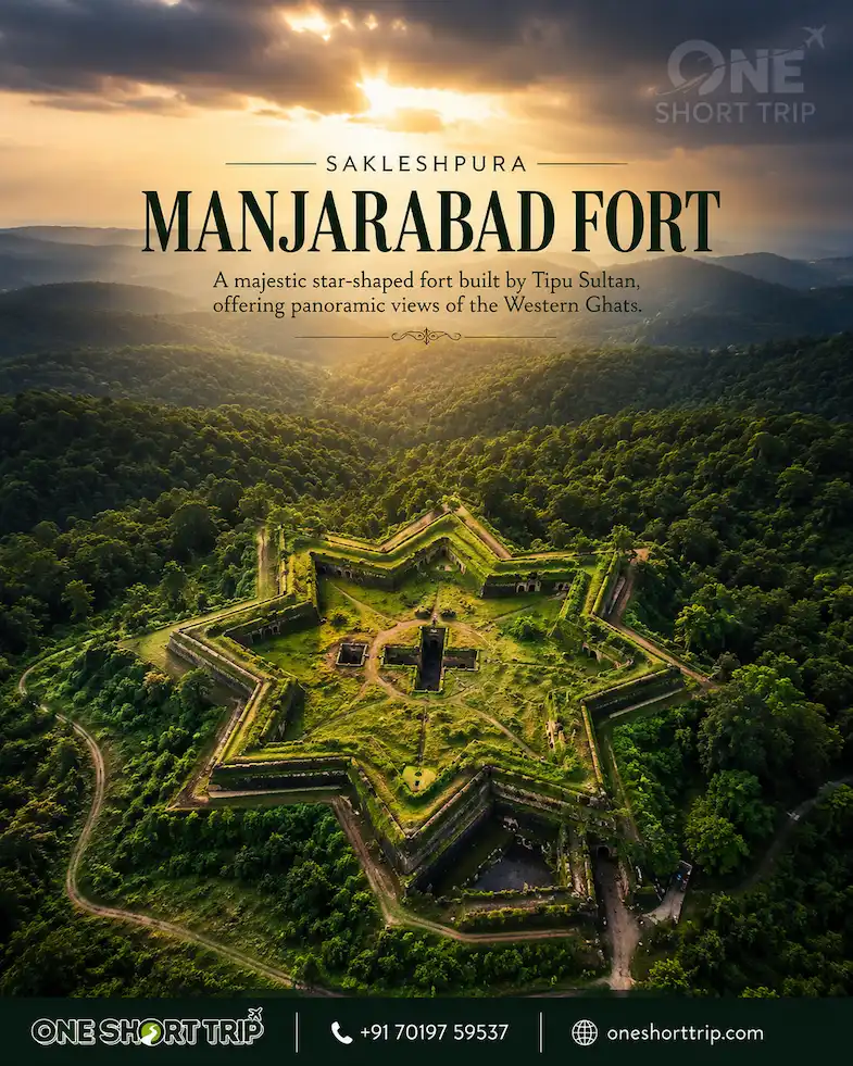 Star-shaped Manjarabad Fort in Sakleshpur