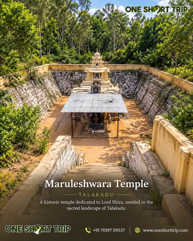 Maruleshwara Temple in Talakadu on a one-day heritage tour