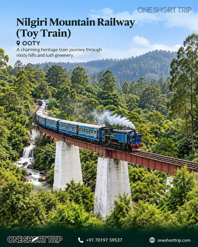 Nilgiri Mountain Railway Toy Train in Ooty on the Ooty and Coonoor tour from Bangalore