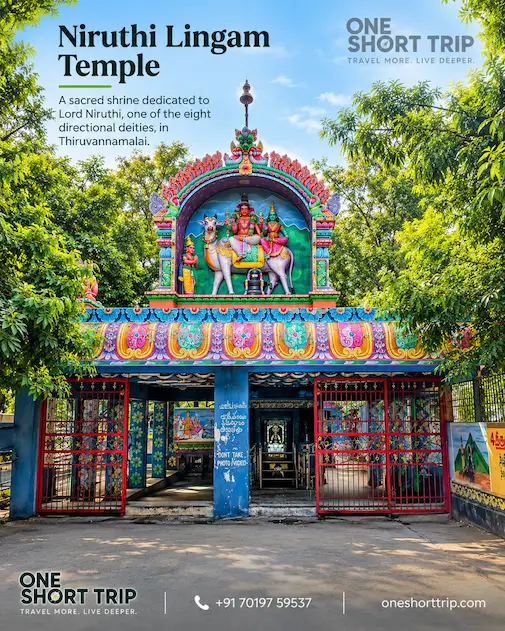 Niruthi Lingam Temple on the Arunachala Girivalam route in Tiruvannamalai
