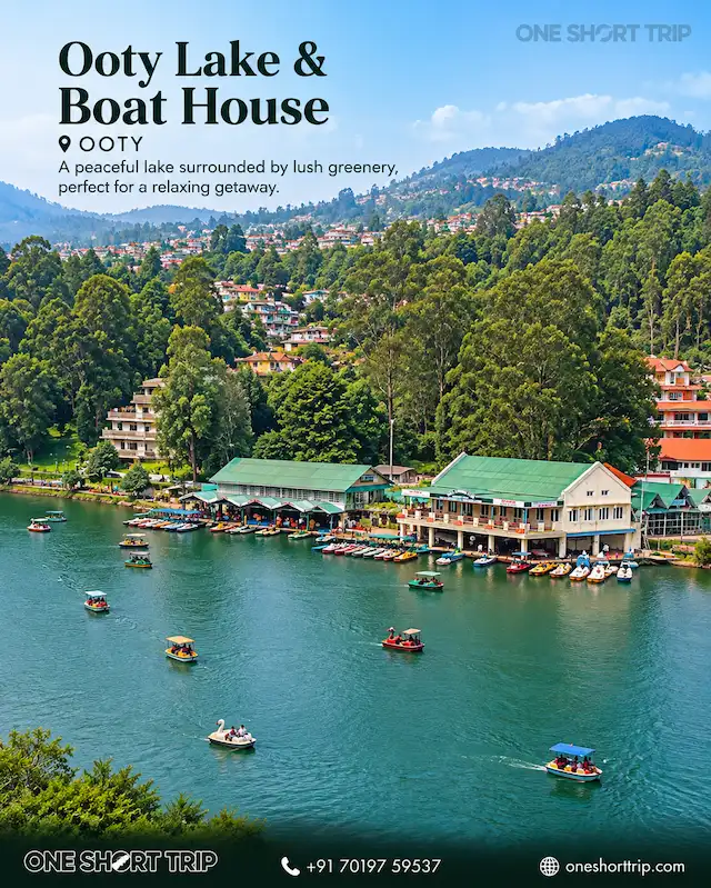 Ooty Lake on Bandipur and Ooty tour from Bangalore