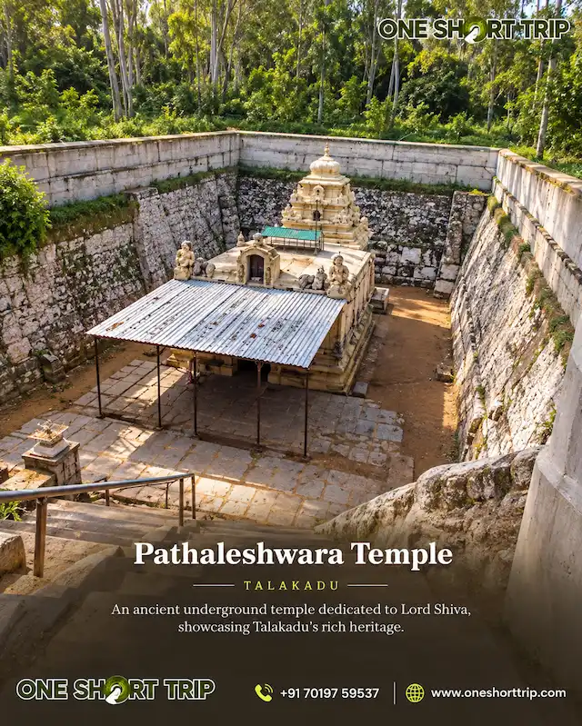Pathaleshwara Temple at Talakadu near the Kaveri River