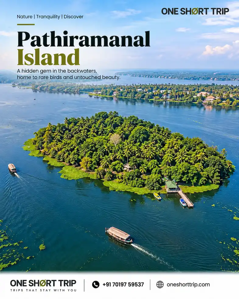 Pathiramanal Island in Alleppey backwaters