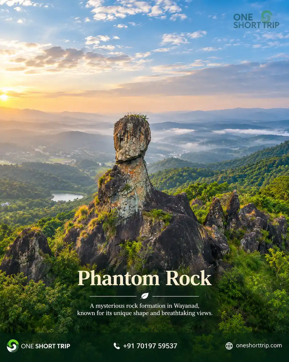 Phantom Rock natural rock formation near Ambalavayal in Wayanad