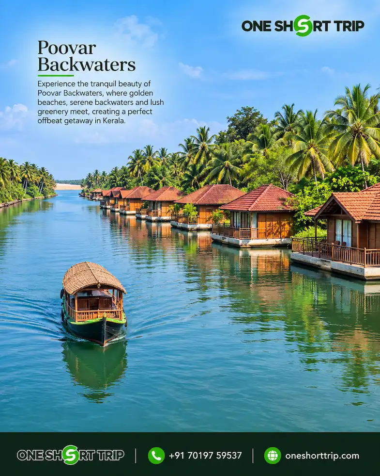 Poovar Backwaters near Thiruvananthapuram on a tour from Bangalore