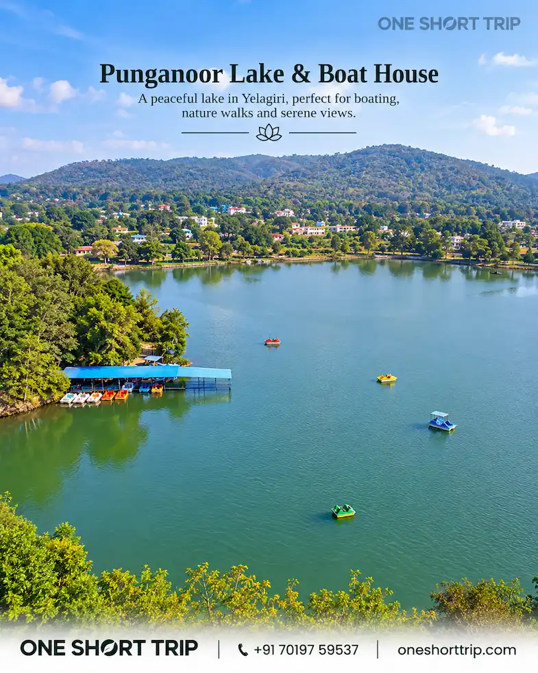 Punganoor Lake and Boat House on a 2-day Yelagiri tour from Bangalore