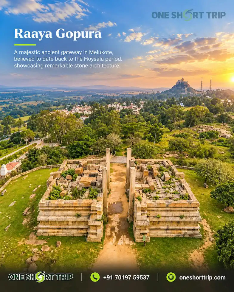 Raya Gopura heritage monument in Melukote