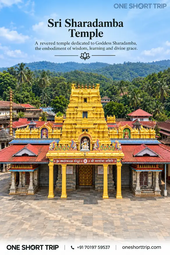 Sri Sharadamba Temple Sringeri on Karnataka temple tour from Bangalore