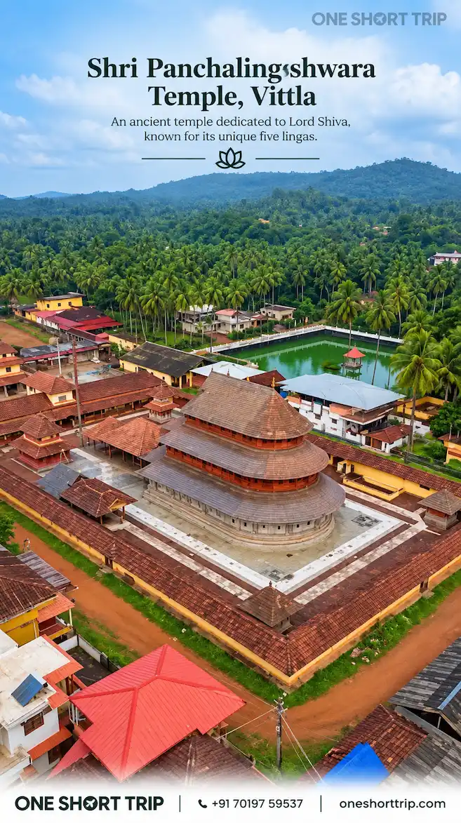 Shri Panchalingeshwara Temple Vittla on Karnataka temple tour