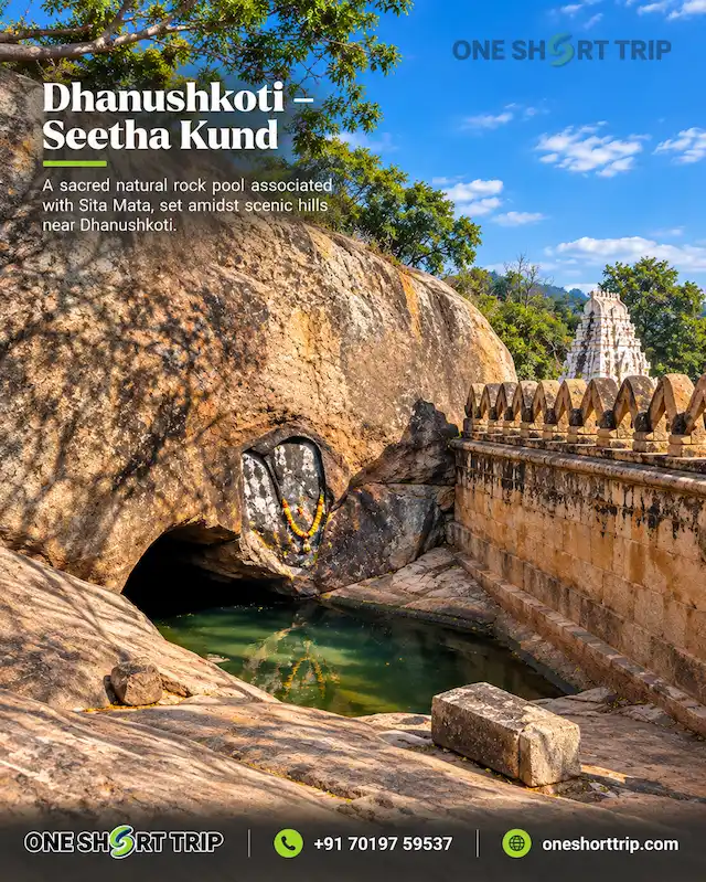 Sita Kunda in Melukote on a one-day tour from Bangalore